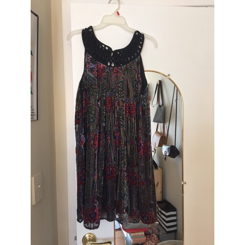 Anthropologie velvet dress